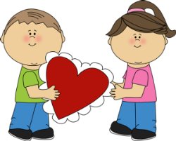 Valentine and children graphics